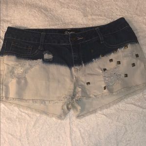 Blue and White shorts